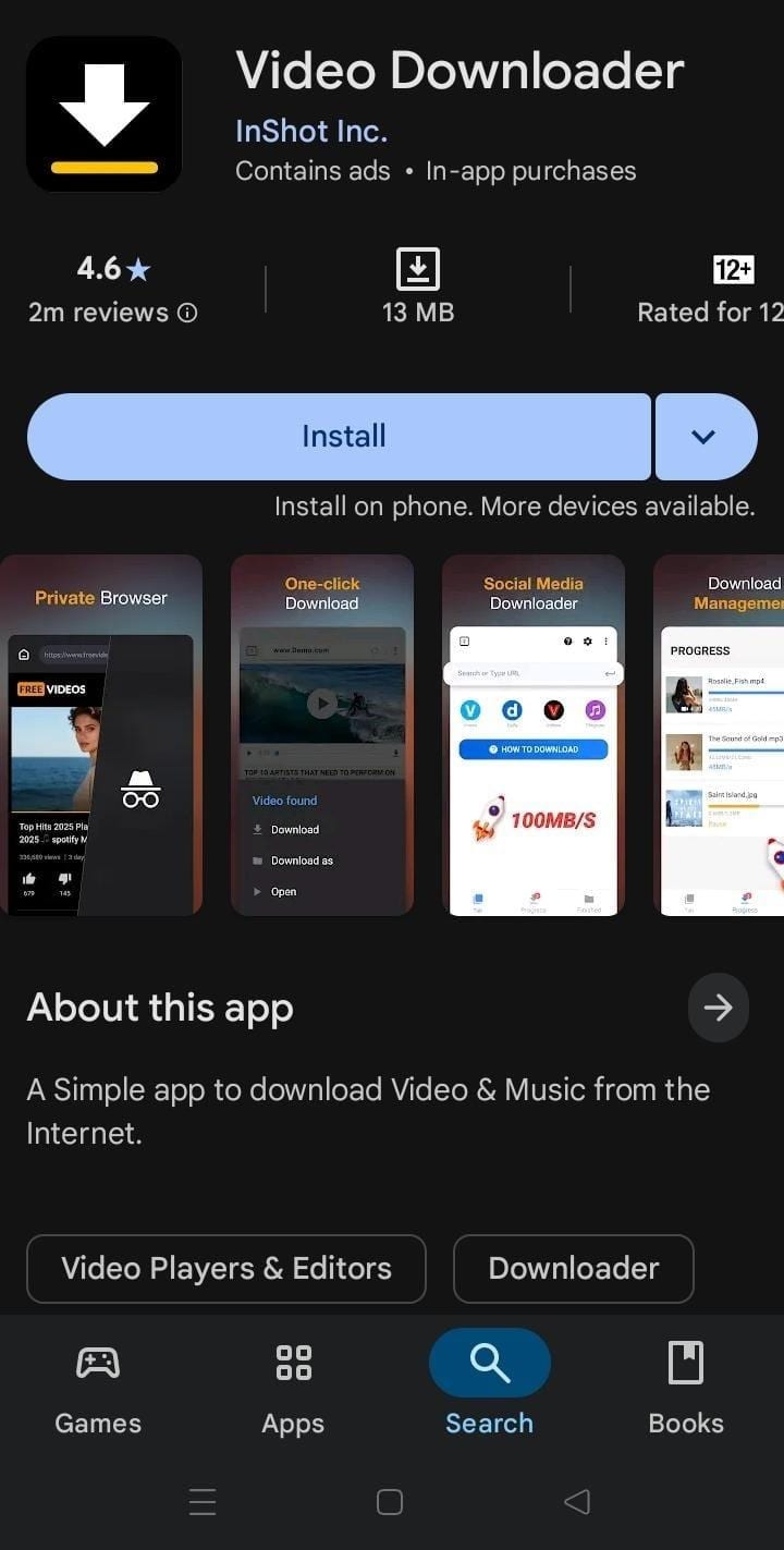 video downloader android